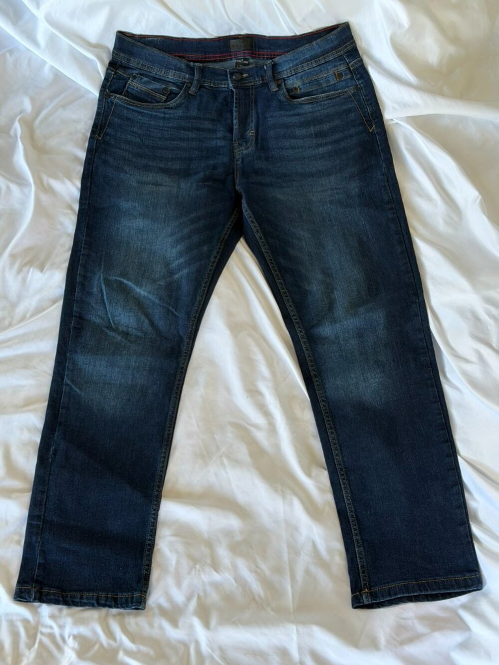 Steve's Jeans Men's Dark Wash Indigo Stretch Denim Jeans 32x30